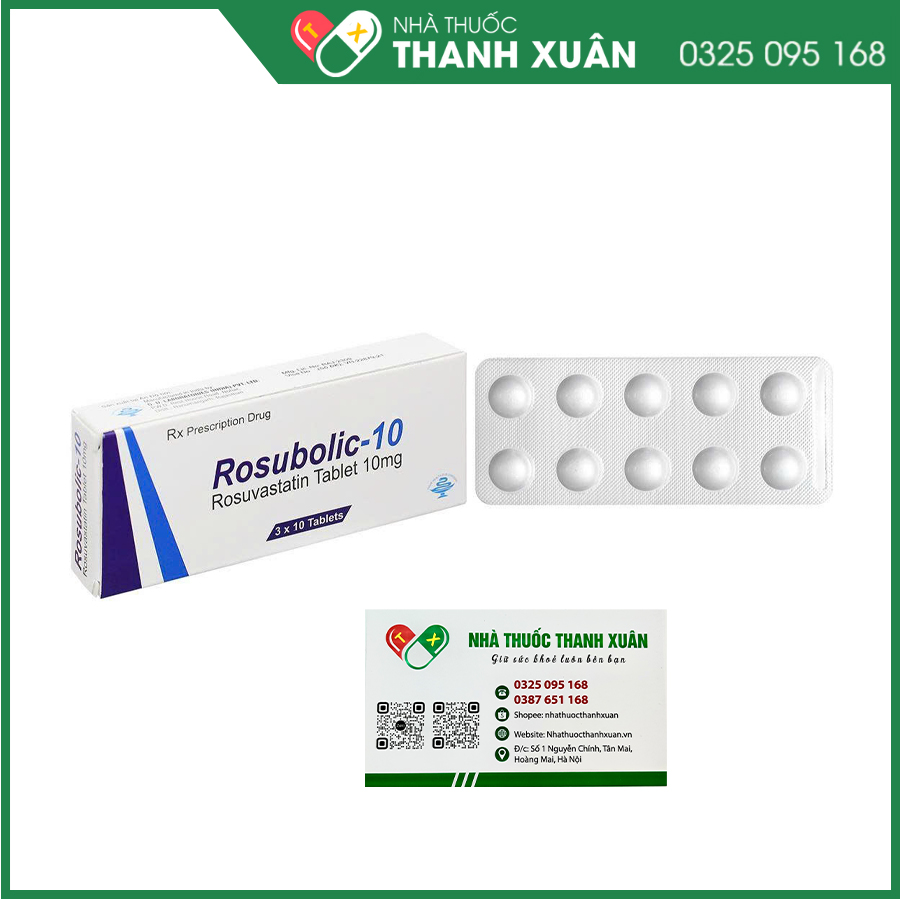 Rosubolic-10 thuốc điều trị mỡ máu